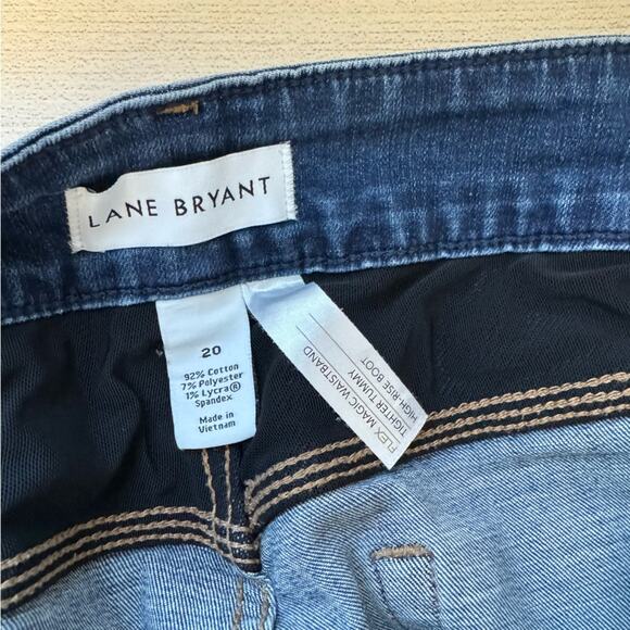 Lane Bryant High Rise Boot Cut Jeans Tighter Tummy 20 - Picture 8 of 8